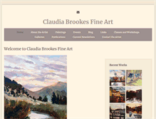 Tablet Screenshot of claudiabrookes.com